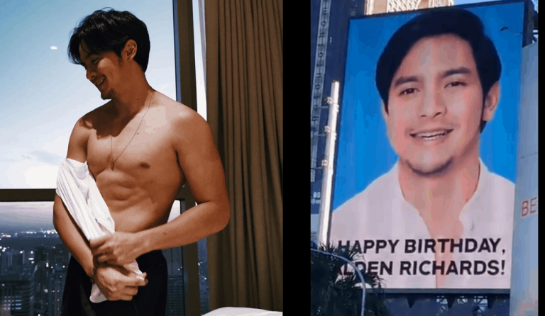 Fans set up LED billboard greetings for Alden Richards’ 28th birthday