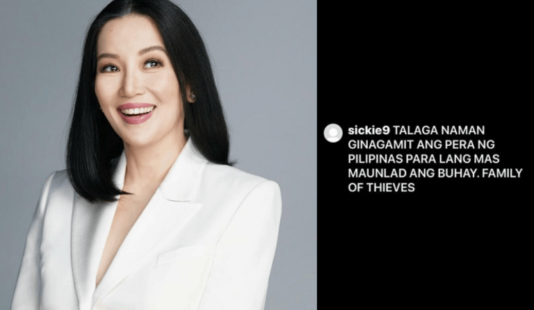 Kris Aquino hits back at netizen over ‘family of thieves’ comment