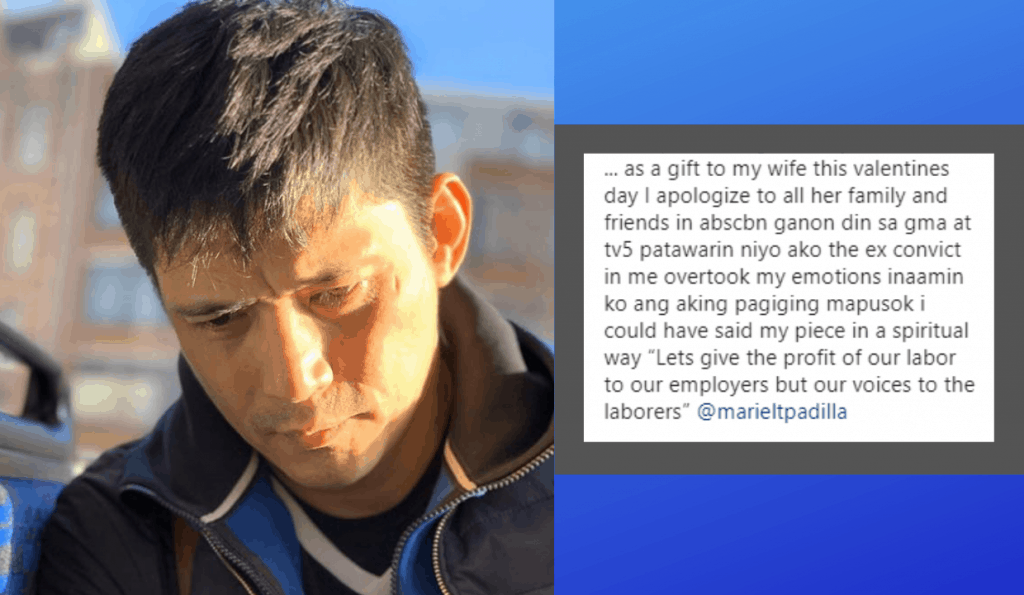 Robin Padilla apologizes to TV networks as Valentine’s gift to wife Mariel