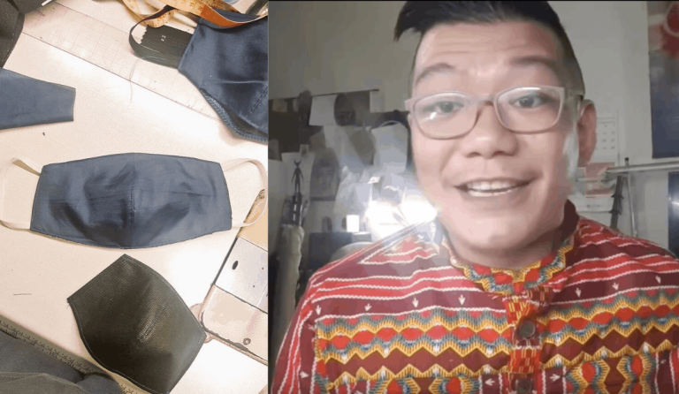 WATCH: Fashion designer Santi Obcena’s DIY face mask tutorial