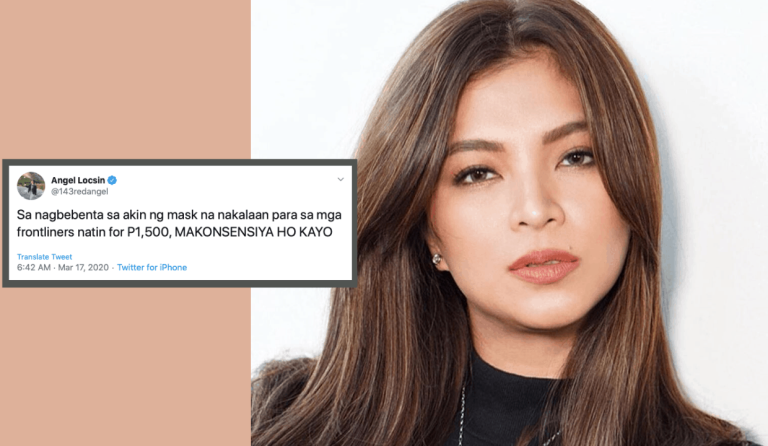 ‘Makonsensiya ho kayo’: Angel Locsin calls out sellers of overpriced face masks