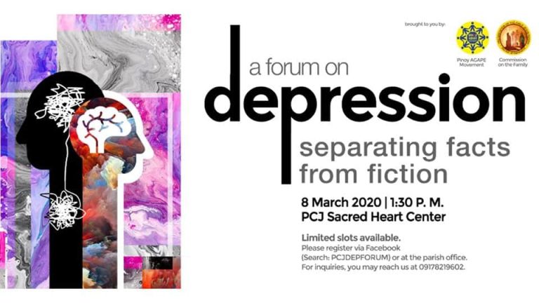 There’s a free a seminar on depression this March 8