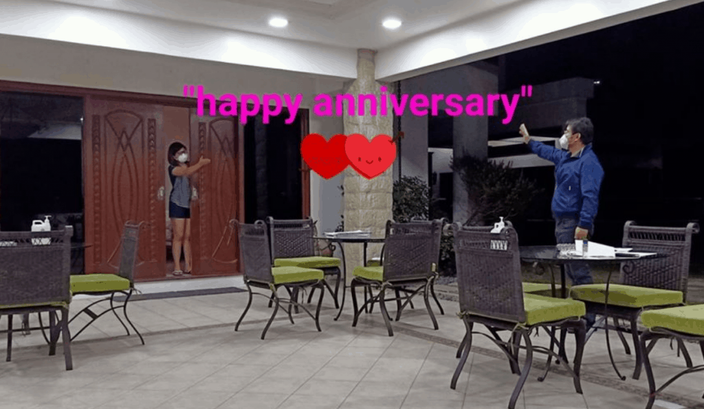 ‘So near yet so far’: Bong Revilla and Lani Mercado practice social distancing on wedding anniversary