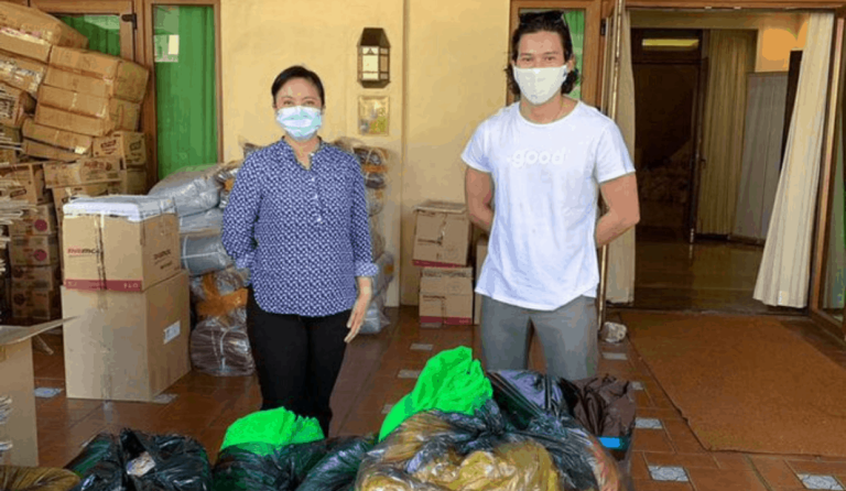 Enchong Dee surprises Leni Robredo with donation of PPEs, food for frontliners