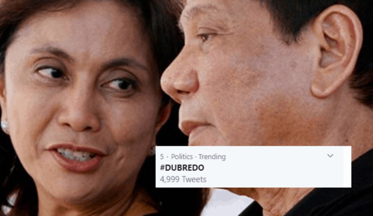 #Dubredo trends after VP Leni Robredo thanked Pres. Duterte for acknowledging COVID-19 relief efforts 