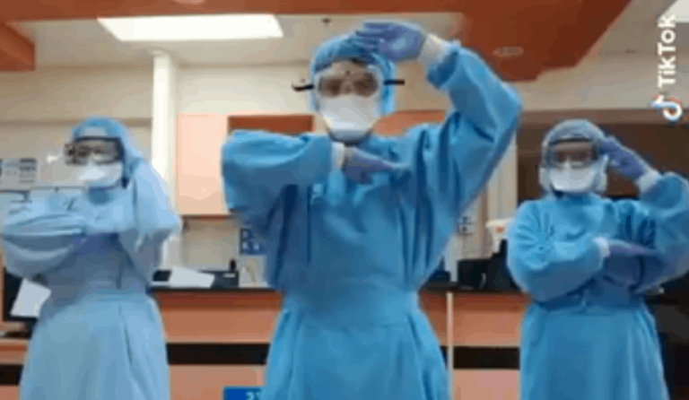 Nurses from Lipa, Batangas use TikTok to cheer up fellow frontliners