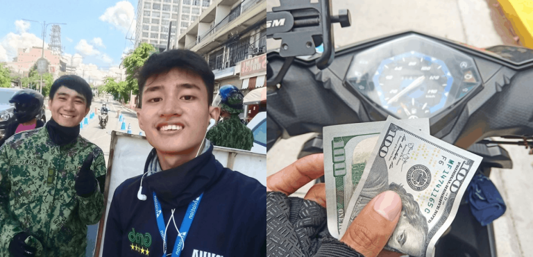 Good karma: Kind cop gets P100,000 reward after giving $100 to working student