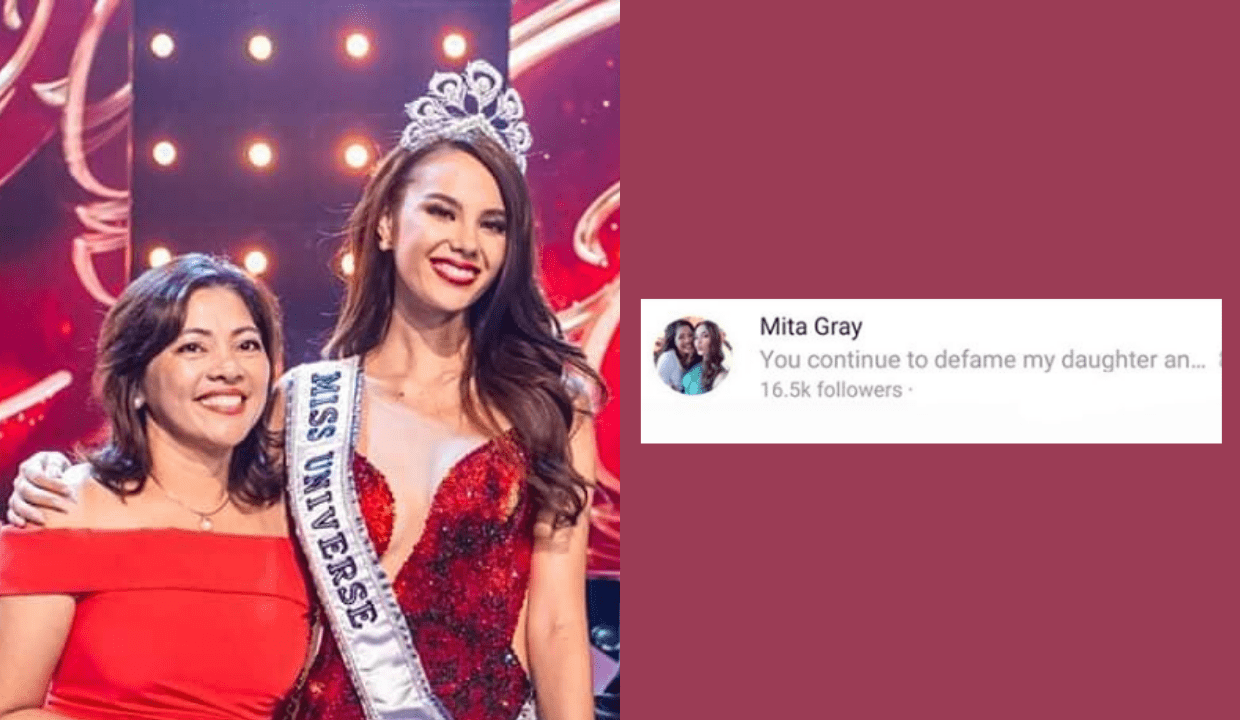Catriona Gray’s mom warns this Instagram account for allegations