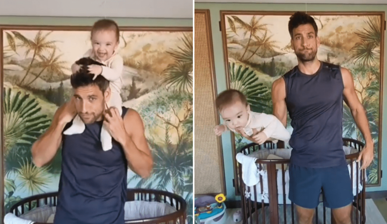 Nico Bolzico shares hilarious ‘how to carry a baby’ tutorial starring daughter Thylane