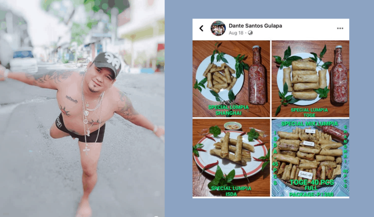 Viral dancer Dante Gulapa turns to selling lumpia amid COVID-19 pandemic