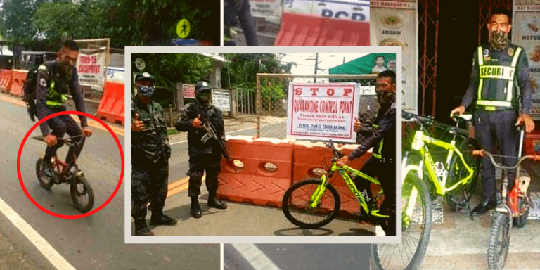 Policemen replace this hardworking guard’s small bike with brand-new one