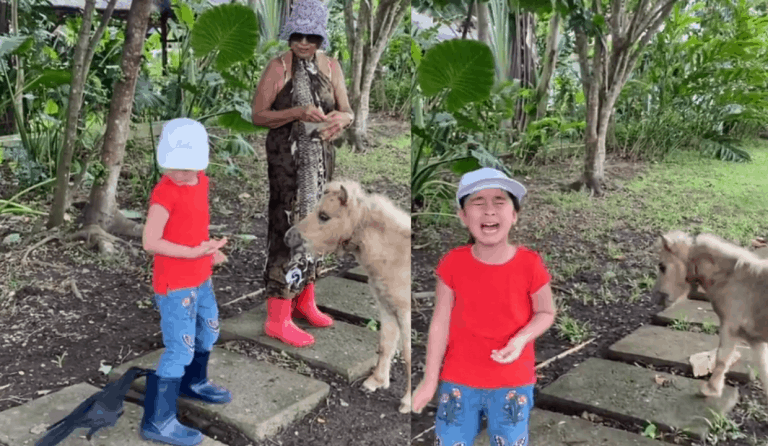 WATCH: Scarlet Snow gets scared of ‘bad uwak’