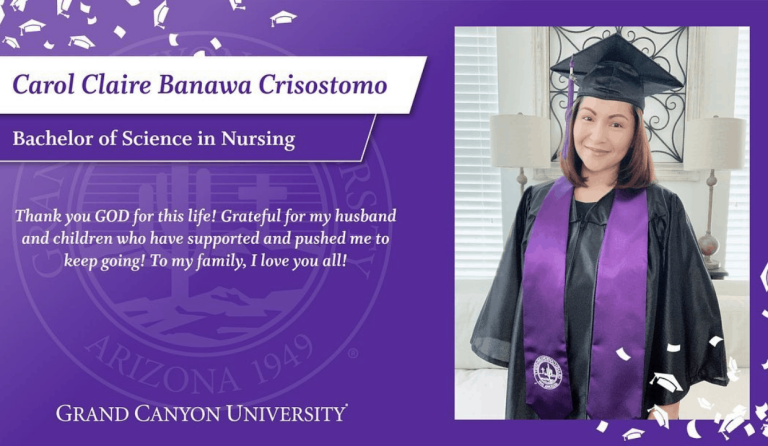 Carol Banawa earns bachelor’s degree before turning 40