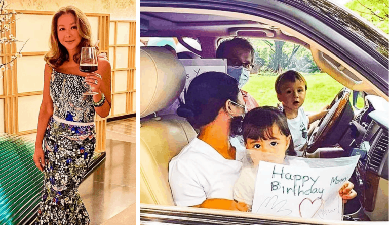 LOOK: Korina Sanchez’s children Pepe and Pilar surprise her at work