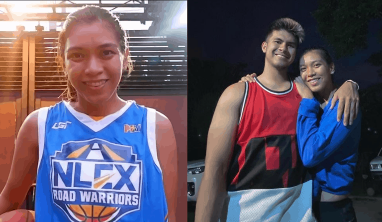 Alyssa Valdez mimics Kiefer Ravena’s basketball moves for his 27th birthday