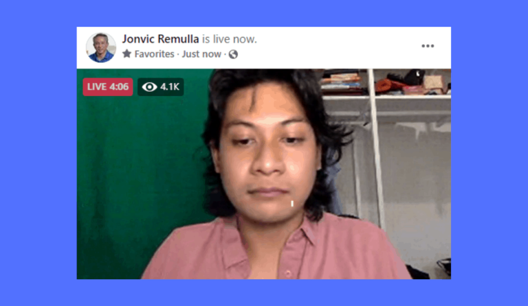 Macoy Dubs’ appearance on Gov. Remulla’s FB page was ‘technical glitch,’ says events team