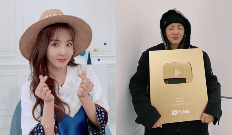 Sandara Park receives YouTube Gold Play Button