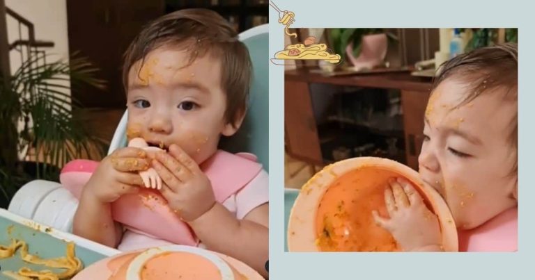 WATCH: Baby Thylane is a certified pasta lover