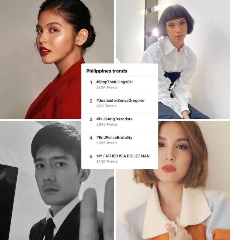 Celebrities condemn viral incident of police killing mother, son in Tarlac