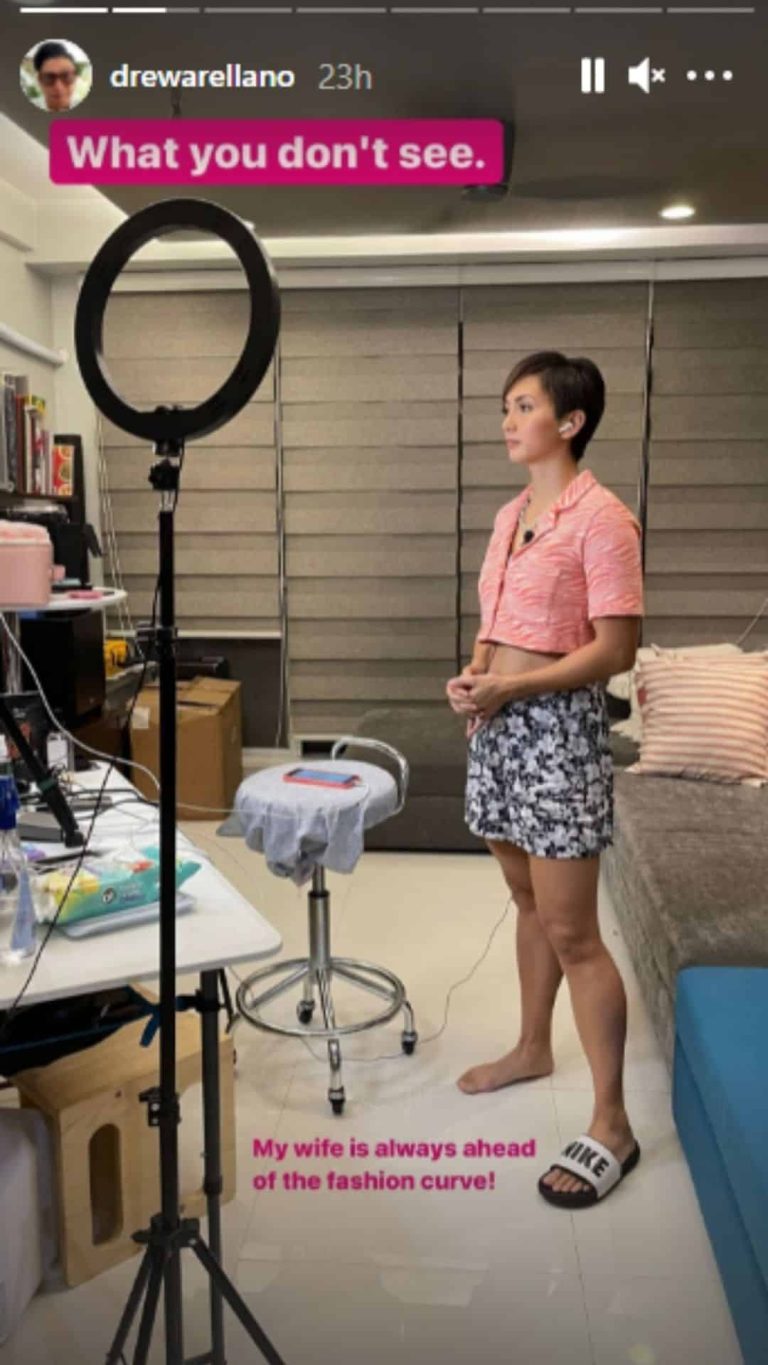 Drew Arellano bares Iya Villania’s work from home outfit