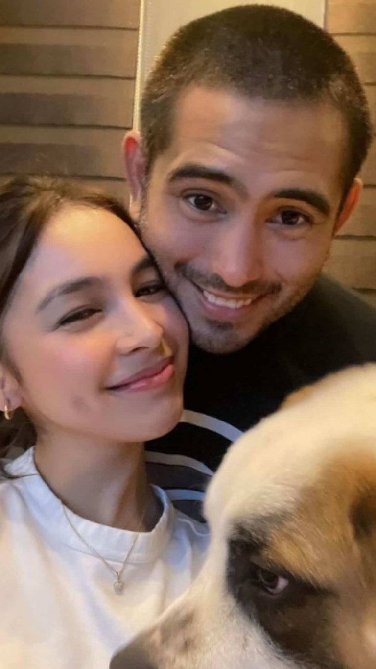 Julia Barretto shares cute snap with Gerald Anderson and furbaby