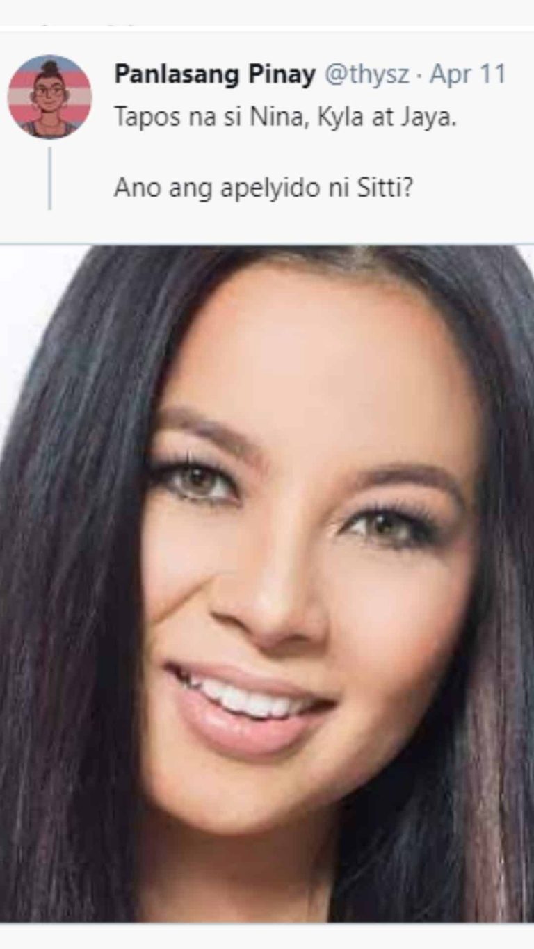 Sitti reacts to hilarious surname guessing game in Twitterverse