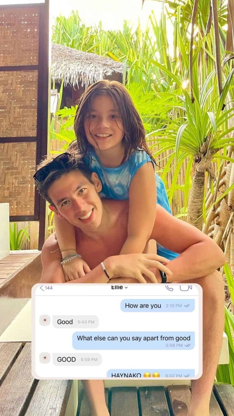 Jake Ejercito shares funny text messages from daughter Ellie