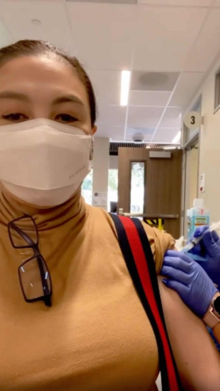 Sharon Cuneta gets vaccinated abroad