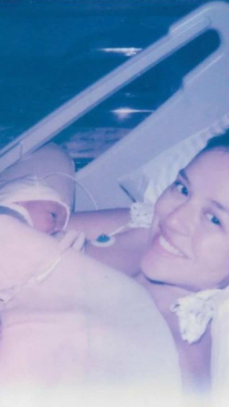 Georgina Wilson shares snaps of newborn baby
