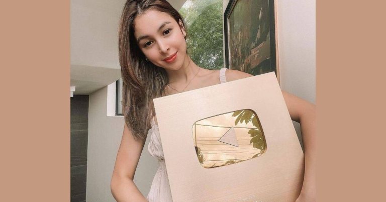 Julia Barretto back on YouTube after getting Gold Play Button