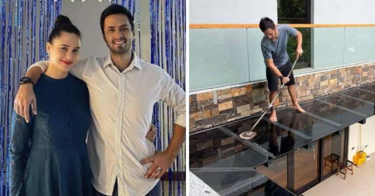 Kristine Hermosa flexes Oyo Sotto doing household chores