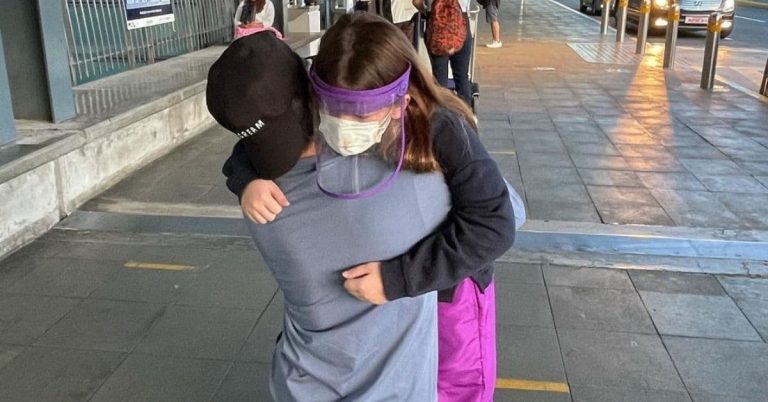 Jake Ejercito turns emotional as he bids his daughter Ellie goodbye