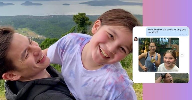 Jake Ejercito’s daughter Ellie has hilarious response when asked to get Hidilyn Diaz’s autograph
