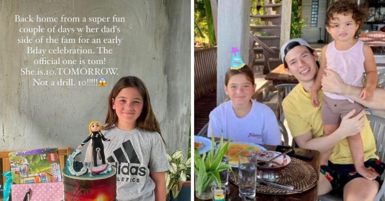 LOOK: Jake Ejercito bonds with Ellie and Baby Lilo in Siargao