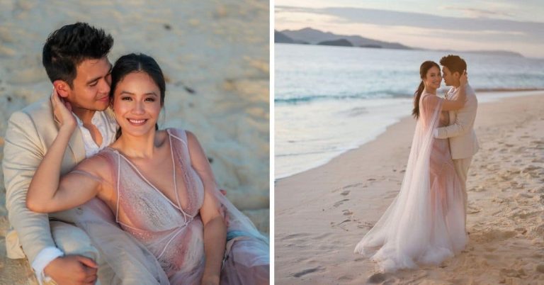 Ritz Azul and non-showbiz partner marry anew in dream beach wedding