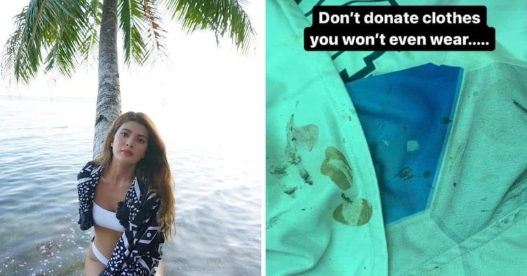 Katarina Rodriguez asks public not to donate dirty, unwearable clothes to typhoon victims