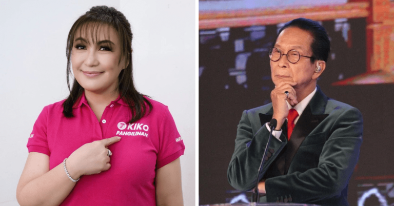Salvador Panelo reacts after Sharon Cuneta lambasts senatorial bet for singing her hit song