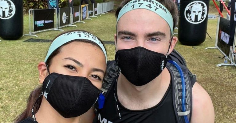 Glaiza De Castro, husband David Rainey take on Spartan Trail race in Baguio