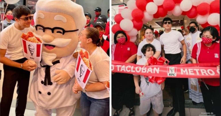 Daniel Padilla, Karla Estrada open Tacloban branch of fast food chain