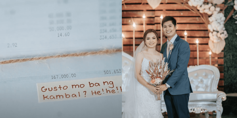 ‘OH MY GOD, PERA NGA!’: Groom gifts bride with P1 million savings on wedding day