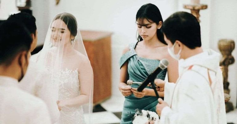 Priest in wedding of Maine Mendoza’s sister gets starstruck by actress