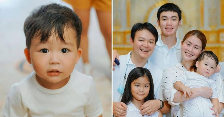 Iwa Moto and Pampi Lacson’s son gets baptized