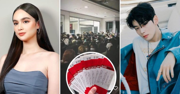 Kim Domingo goes straight from work to buy ticket to Cha Eun Woo fan meet