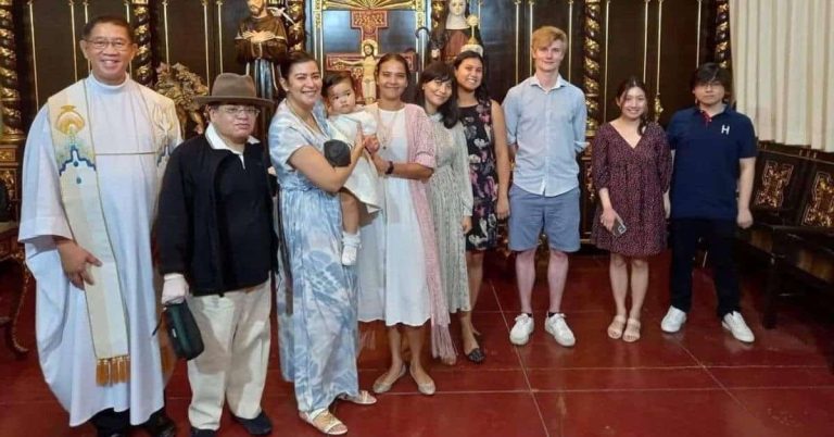 Assunta de Rossi celebrates daughter Fiore’s baptism