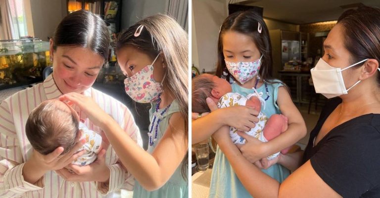 Judy Ann Santos, daughter Luna meet Angelica Panganiban’s baby