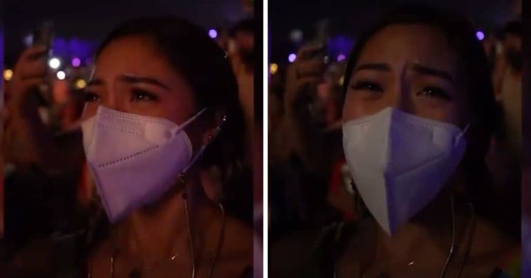 Kim Chiu turns emotional at the sight of fireworks in Disney World
