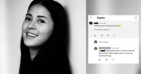 Bianca Gonzalez reacts to basher’s comment on her ‘low views’ on Youtube