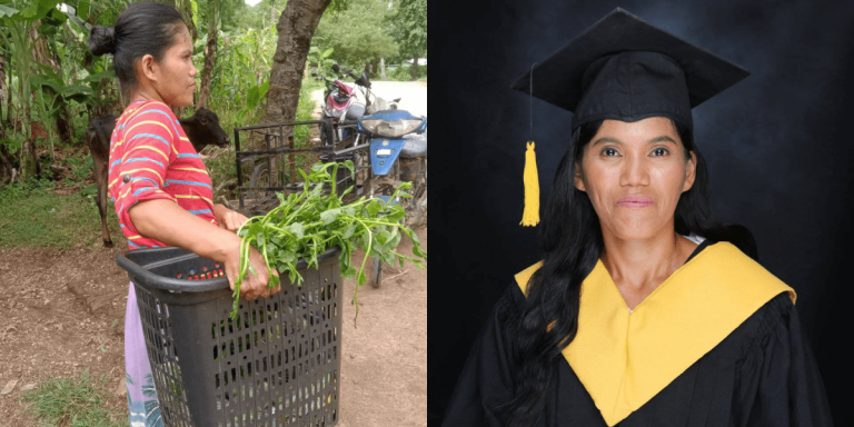 ‘Vegetable vendor sa umaga, estudyante sa gabi’: 32-year-old woman graduates from college