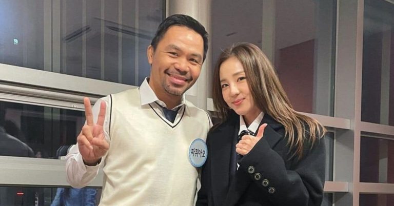 ‘Pambansang Kamao’ Manny Pacquiao reunites with ‘Pambansang Krung-Krung’ Sandara Park