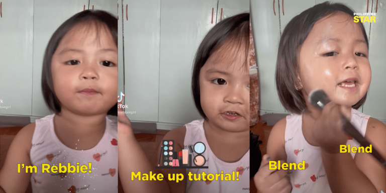 Meet the three-year-old makeup ‘vlogger’ from Pasay City